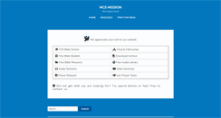 Desktop Screenshot of mcsmission.org