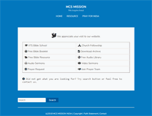 Tablet Screenshot of mcsmission.org